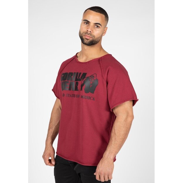 Gorilla Wear Classic Workout Top (Burgundy red)