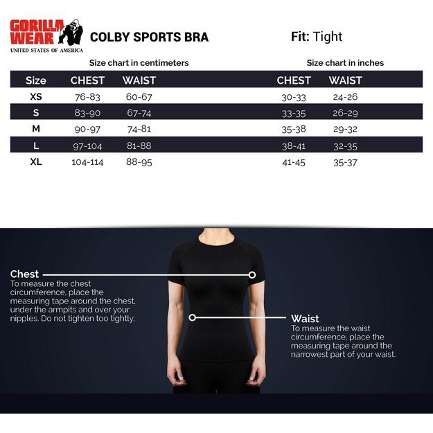 Gorilla Wear Colby Sports Bra - Black