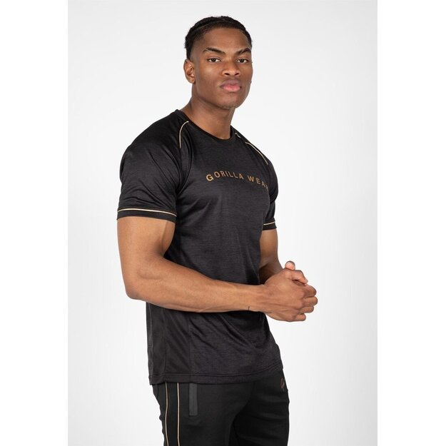 Gorilla Wear Fremont T-Shirt - Black/Gold