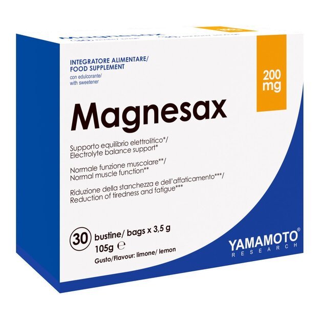 Yamamoto Nutrition Magnesax 30 pakelių po 3,5gr
