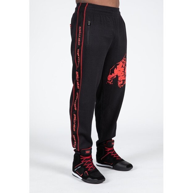 Buffalo Old School Workout Pants - Black/Red
