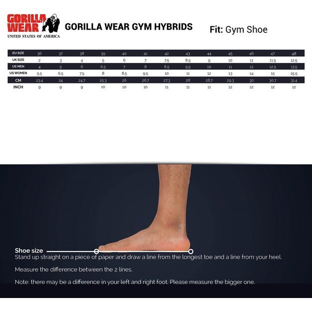 Gorilla Wear Gym Hybrids - Black/Brown