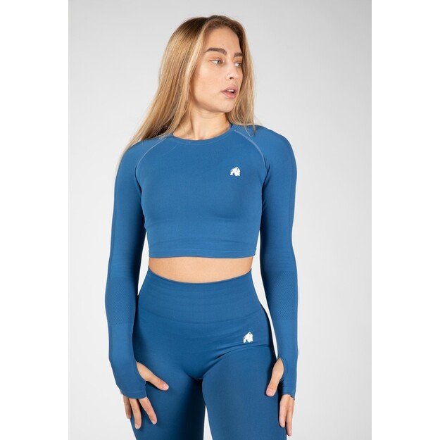 long sleeve top blue