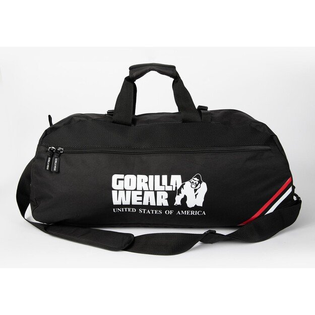 Gorilla Wear Norris Hybrid Gym Bag/Backpack - Black
