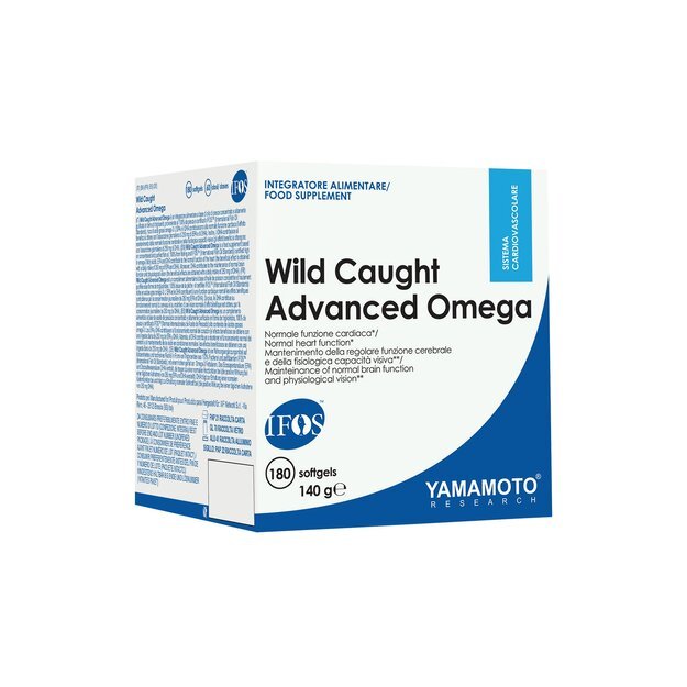 Yamamoto Nutrition Wild Caught Omega3 180 kapsulių